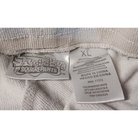 Spongebob Squarepants Juniors Short Shorts Cotton Size Xl Tan DAMAGED - Picture 2 of 3